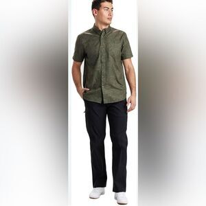 Kuhl Men’s Short Sleeve Button Up XL Leaf Pattern